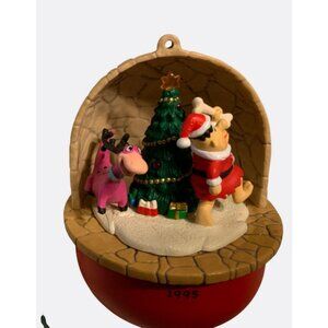Flintstones Fred & Dino Christmas Ornament 1995 QLX7289D Store Display Model
